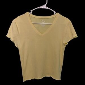 Urban real sunshine yellow crop top size L, super cute and comfortable